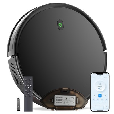 Robot Vacuum and Mop Combo, 5000 Pa Robotic Vacuum Cleaner, 120 Min Max, Supe...