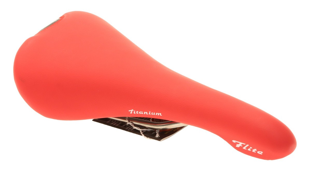 Selle Italia Flite Saddle Titanium Rail Calendar Red Leather 2002