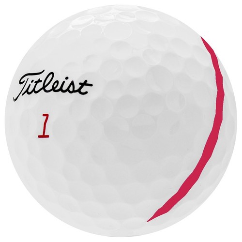 Titleist Pro V1x Left Dash Align Red Used Golf Balls, Pristine Quality, 12 Pack
