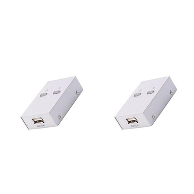 2 STÜCKE USB 2.0 Sharing Selector Teilen 2 Sharer Devices Switcher