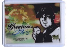 2006 Jason Bergmann UD Future Stars Clear Path to Greatness Auto RC #134 H605