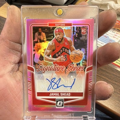 Panini 2024-25 Donruss Optic Jamal Shead Rookie Auto Prizm #SS-JML Raptors 18/25