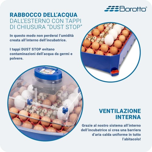 USATA INCUBATRICE PROFESSIONALE BREVETTATA LUMIA 56 BOROTTO – 56/224 uova 🔝🐣🐓 - Imagen 24 de 24