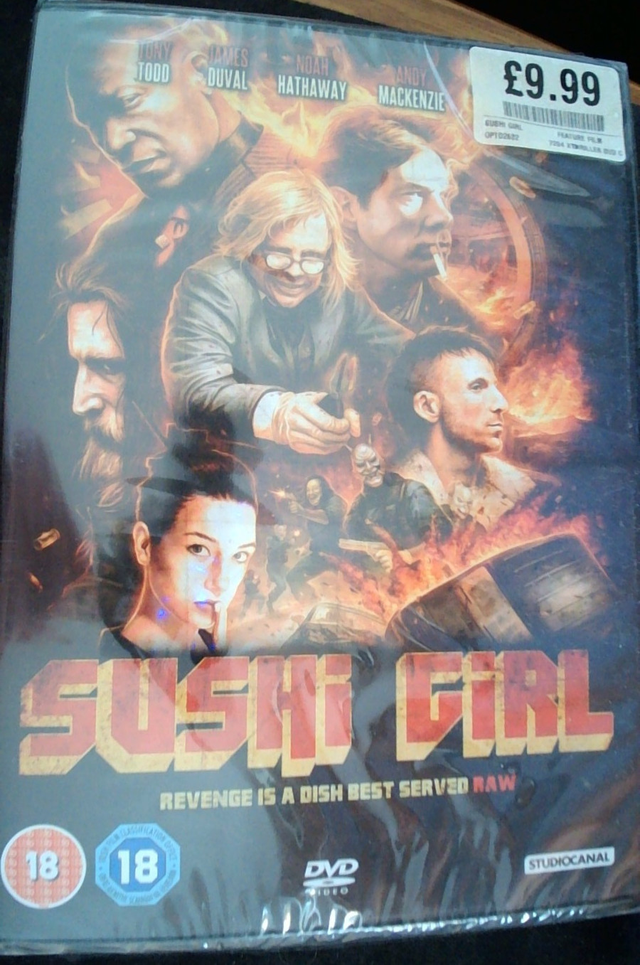 Sushi Girl DVD, UK Region 2, New/Sealed, Tony Todd, James Duval, 2012, Fast Post