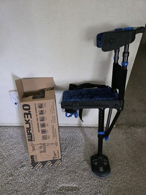 iWALK 3.0 Hands-Free Crutch Adjustable Ergonomic Lightweight Black