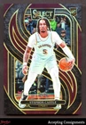 2024-25 Select Maroon Prizms #175 Stephon Castle Premier RC ROOKIE 109/175 Spurs