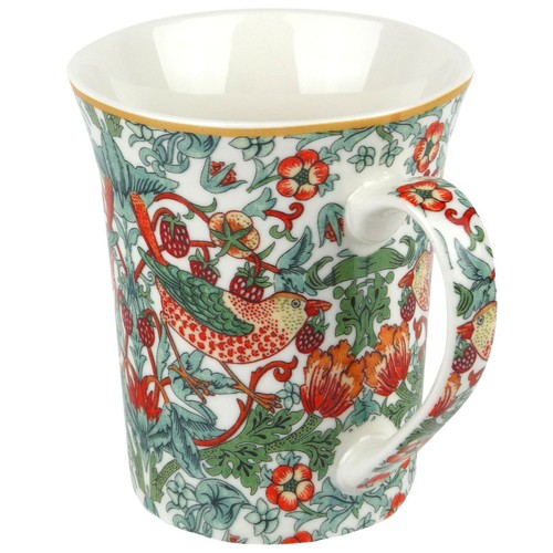 Juego de 2 tazas de China William Morris Strawberry Thief The Leonardo Collection - Imagen 4 de 5