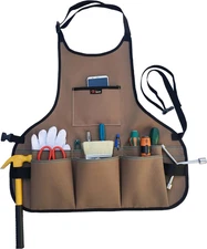Waterproof Garden Tool Apron with Tool Pockets Fit for Gardening Workers Mechani