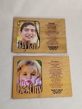 Photo Frame Personalized with Name Magnet Wood laser cut u pick