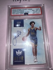 Jordan Poole 2019-20 Court Kings RC Heir Apparent /149 Rookie On Card Auto
