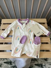 *NWT* Kyte baby Preemie Zippered Footie In Poi Rainbow