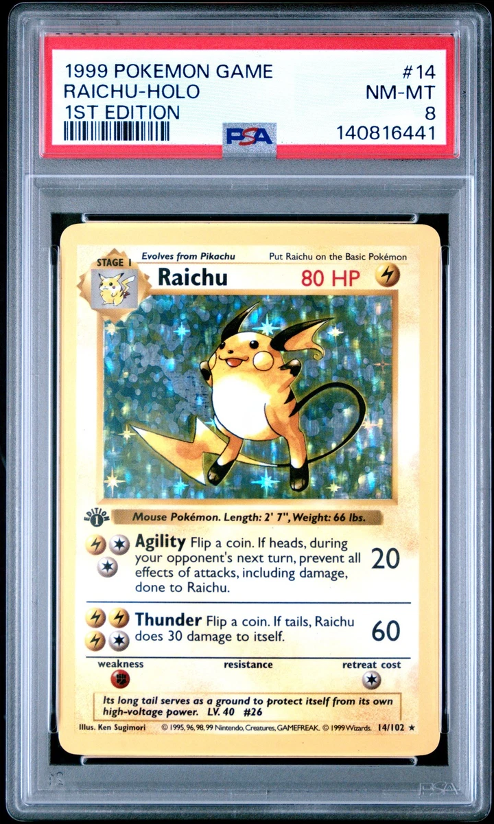 Raichu Pokémon TCG 1st Edition Individual Trading Card Games for