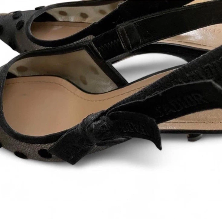 Christian Dior slingback pumps sz 39 - Image 2 of 4