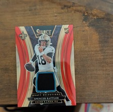 Panini Select Draft Memorabilia Spencer Rattler Rookie Saints DSM-SRR Football