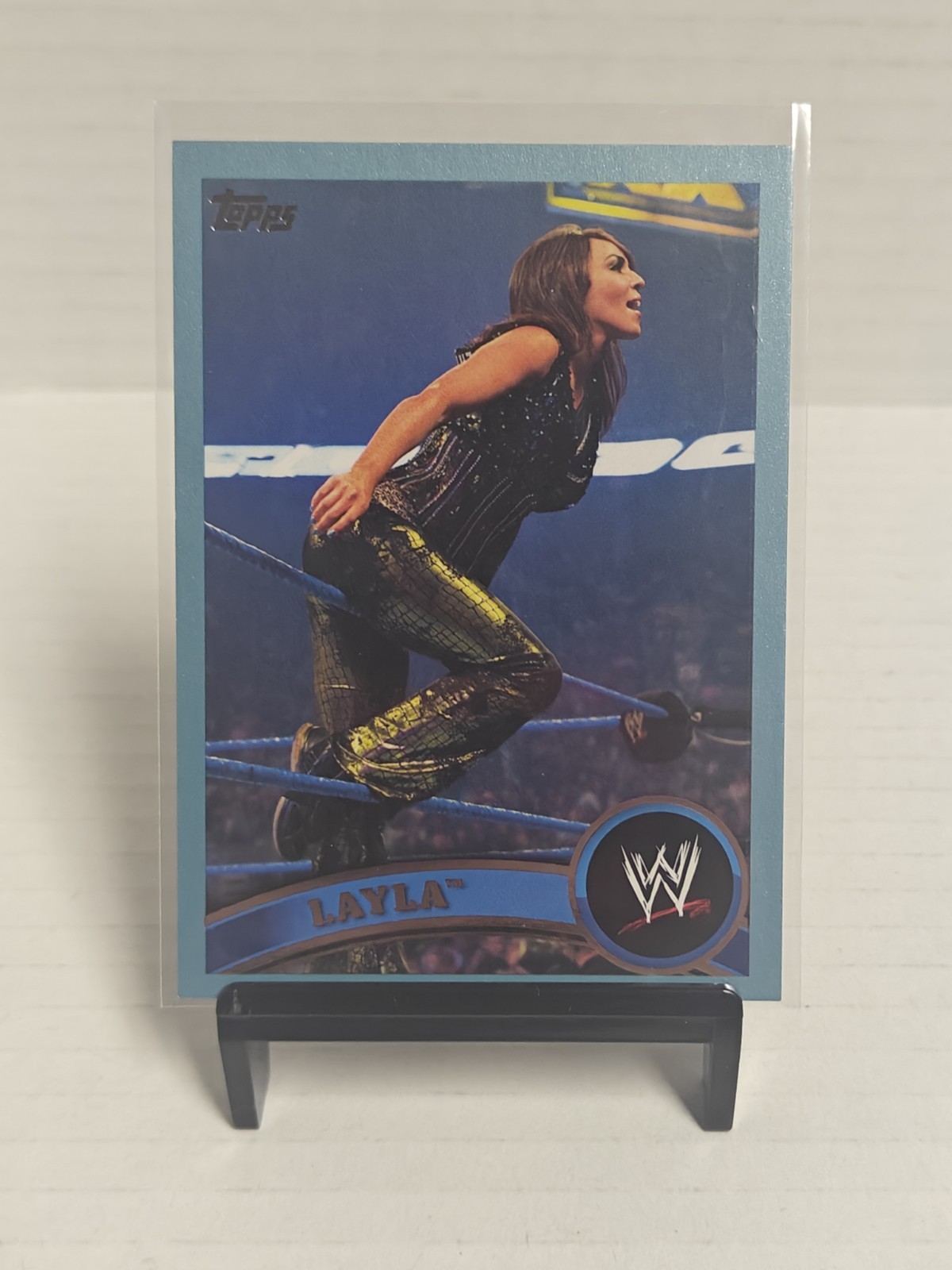 2011 Topps WWE #58 Layla Blue Parallel 388/2011