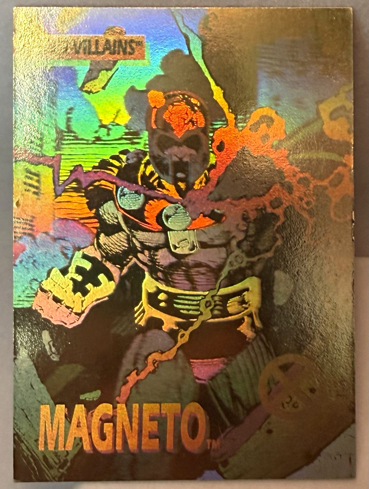 1992 Impel Marvel X-Men Magneto Hologram Insert Checklist Non-Sport #XH-4