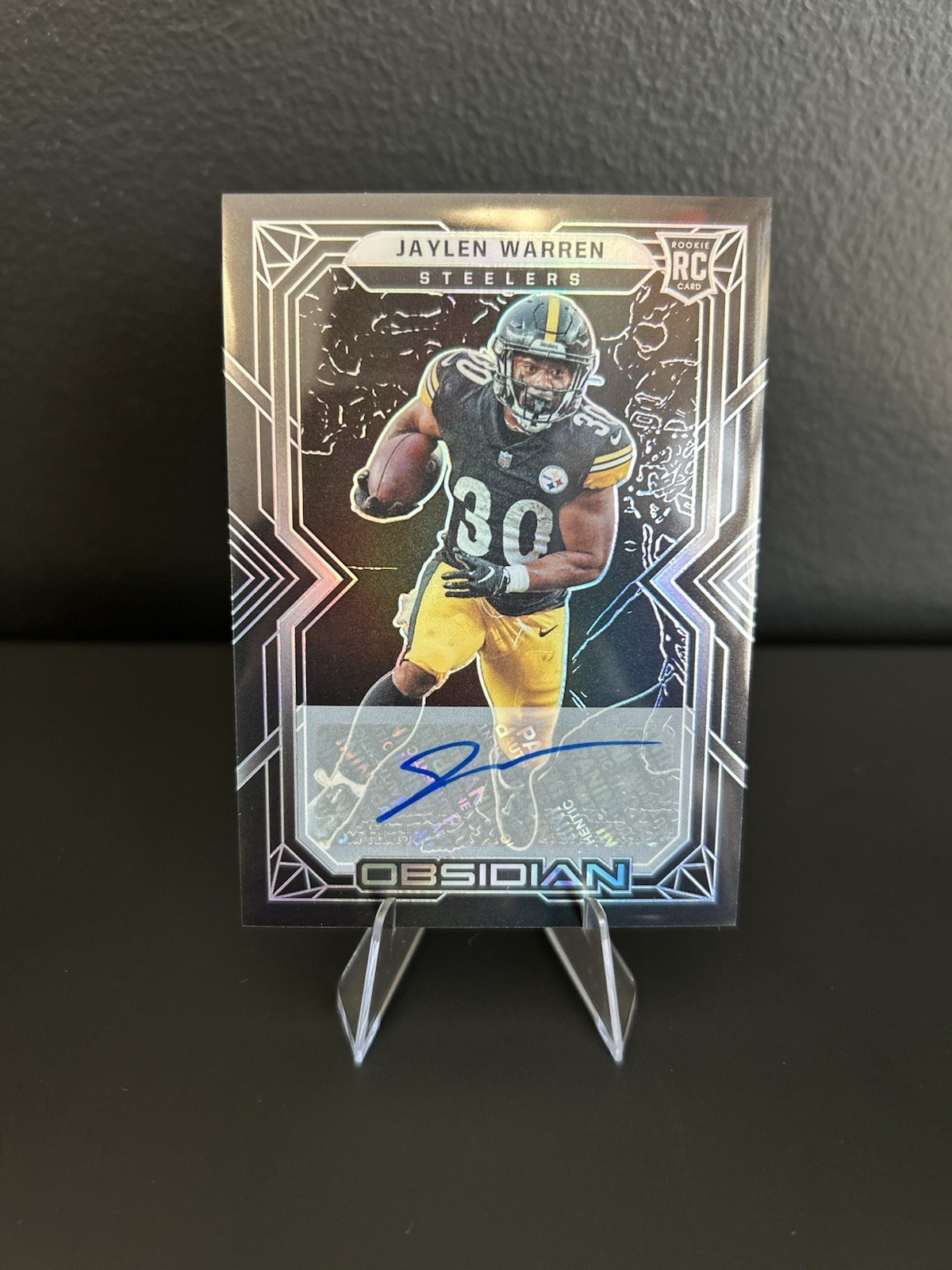 2022 Panini Obsidian - Rookies Jaylen Warren #167 Autographs /199 (AU, RC)