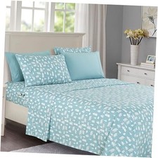 Luxury Soft Bed Sheets Holiday Pattern 1500 Premium Queen Blue Polar Bear