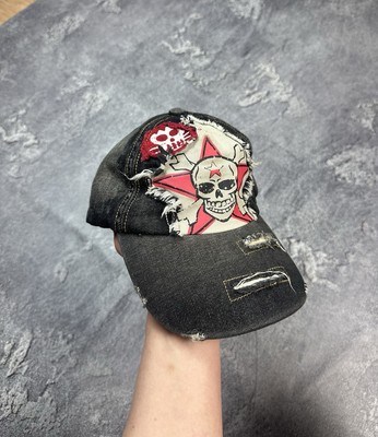 Y2K Punk Skull 2000s If Six Was Nine Rock Cap Streetwear One Size