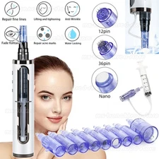 12/24/36/42 Pin Nano For Water Meso Gun Mesotherapy Hydr Skin Facial Pen Machine