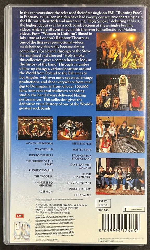Iron Maiden – The First Ten Years - The Videos / VHS / Heavy Metal / Helloween - Bild 2 von 4