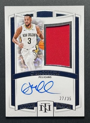 2024-2025 Nat. Treasures Clutch Factor # CFD-CJM Cj McCollum Auto Swatch 27/35