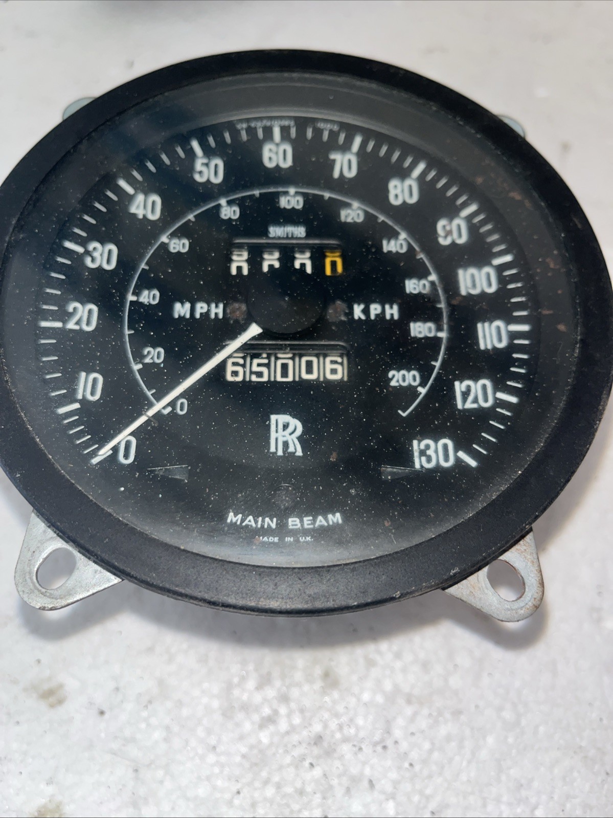 1974-1976 Rolls Royce Silver Shadow  Speedometer/Fuel/Amps Gauges 65K Miles OEM