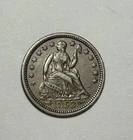 1853 ARROWS SEATED LIBERTY HALF DIME  XF