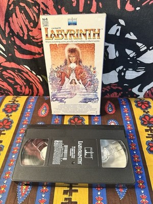 VTG Labyrinth VHS 1986 David Bowie Fantasy Sci-fi Film Movie Jim Henson Nelson