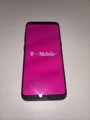 Samsung Galaxy S8 - 64 GB - Midnight Black (T-Mobile). Cracked Glass.