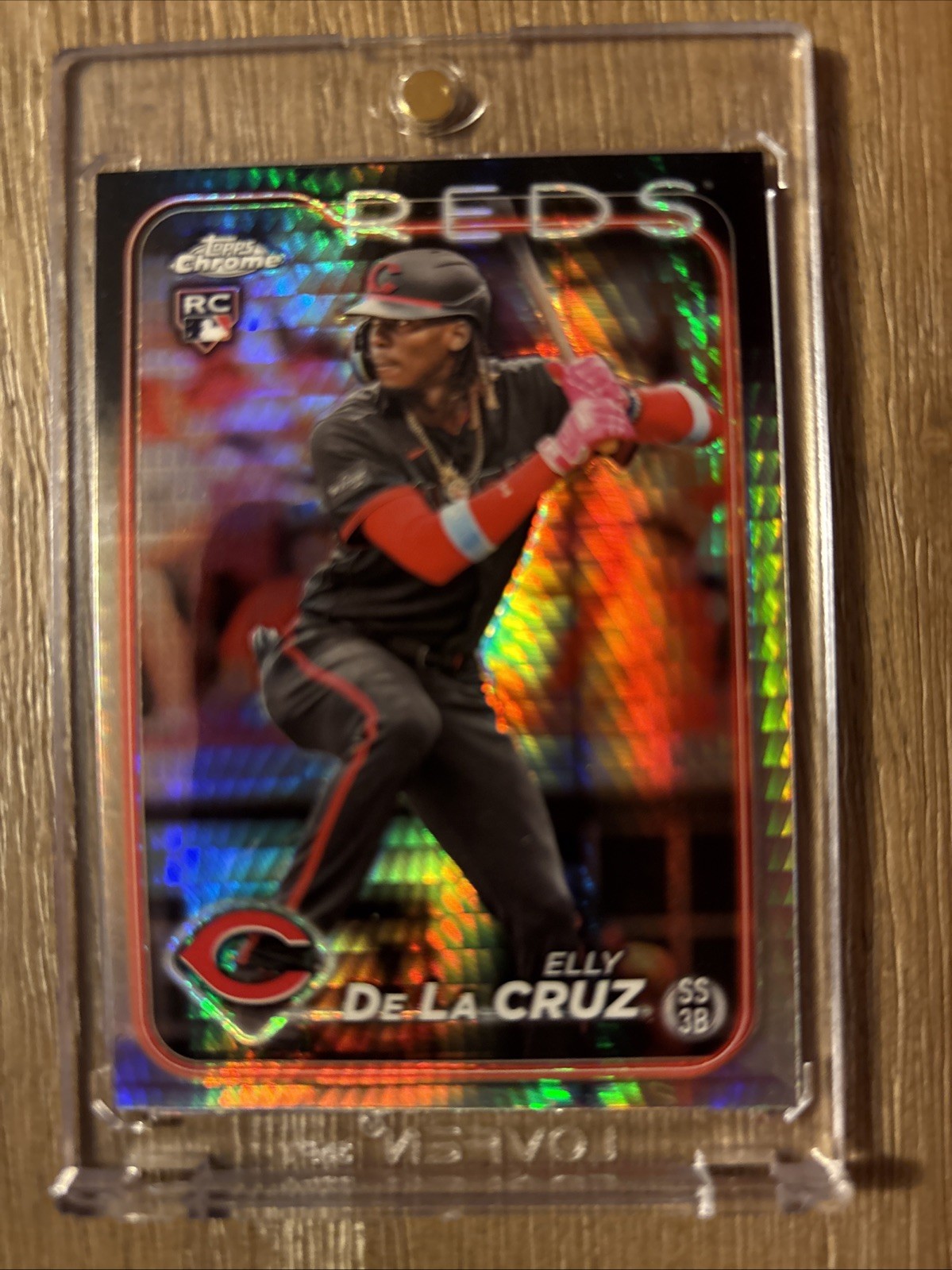 2024 Topps Chrome - Elly De La Cruz #44 Prism Refractor (RC)