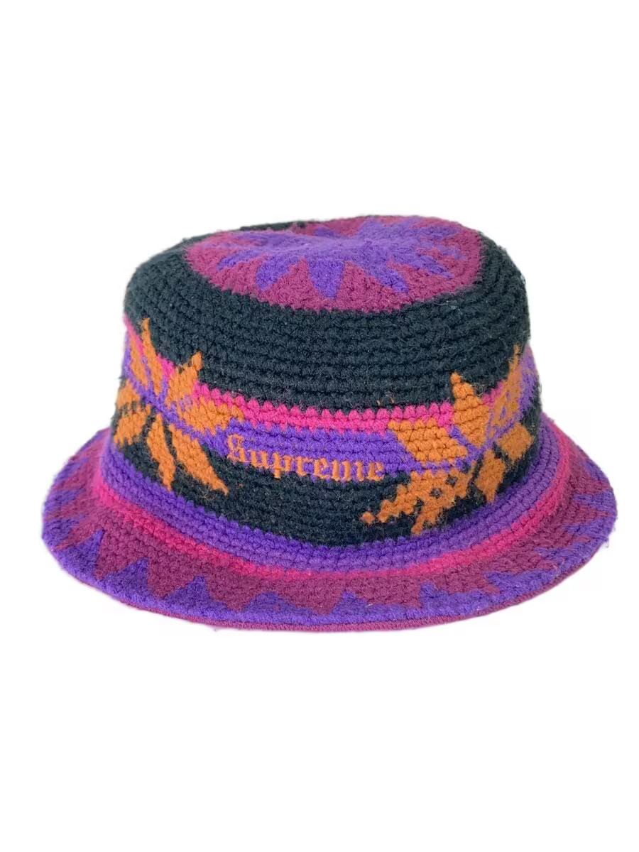 Supreme Mohair Crochet Crusher bucket hat Supreme Crochet Crusher Multicolor - FW20 - US main image 3