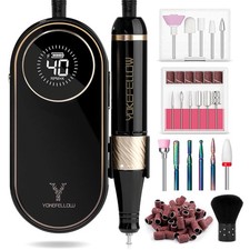 Nail File - Nail Drill Machine for Acrylic Nail Kit with Nail Dust Brush for ...