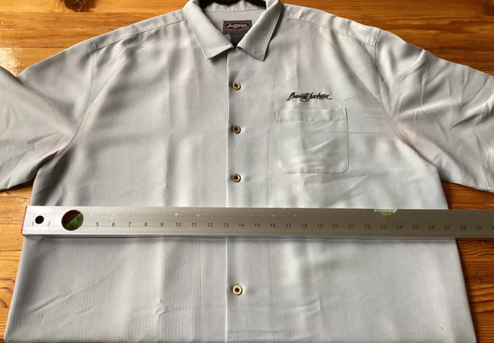 Barrett Jackson 2XL Men’s Shirt Embroidered Short Sleeve Button Up XXL - Image 4 of 4