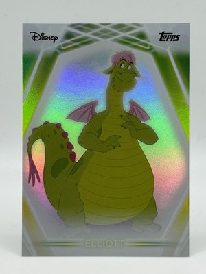  Topps Disney Neon 2026 - Elliott der Drache REFRACTOR - Rainbow Foil 