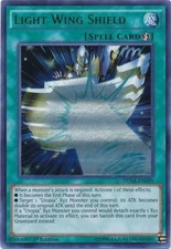 Light Wing Shield - DUSA-EN039 - Ultra Rare - 1st Edition - Moderately Played