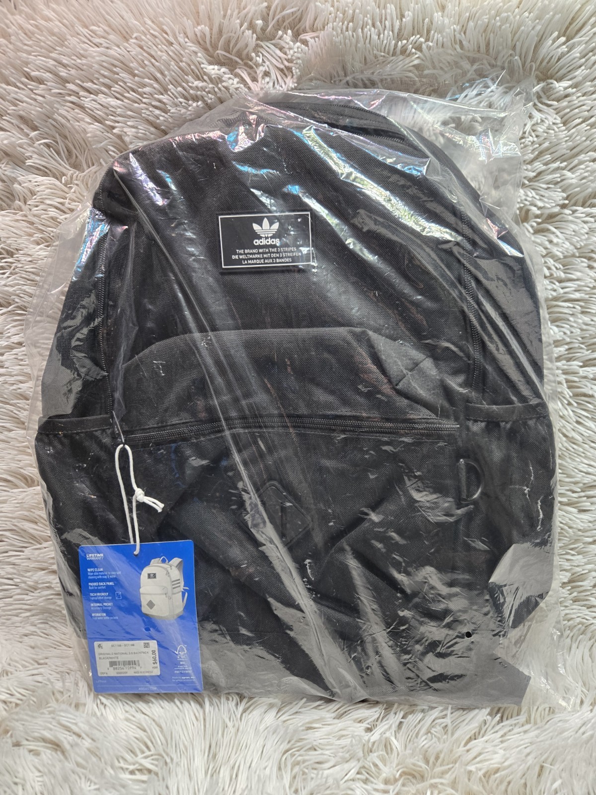 Adidas Original National 3.0 Backpack (Black)
