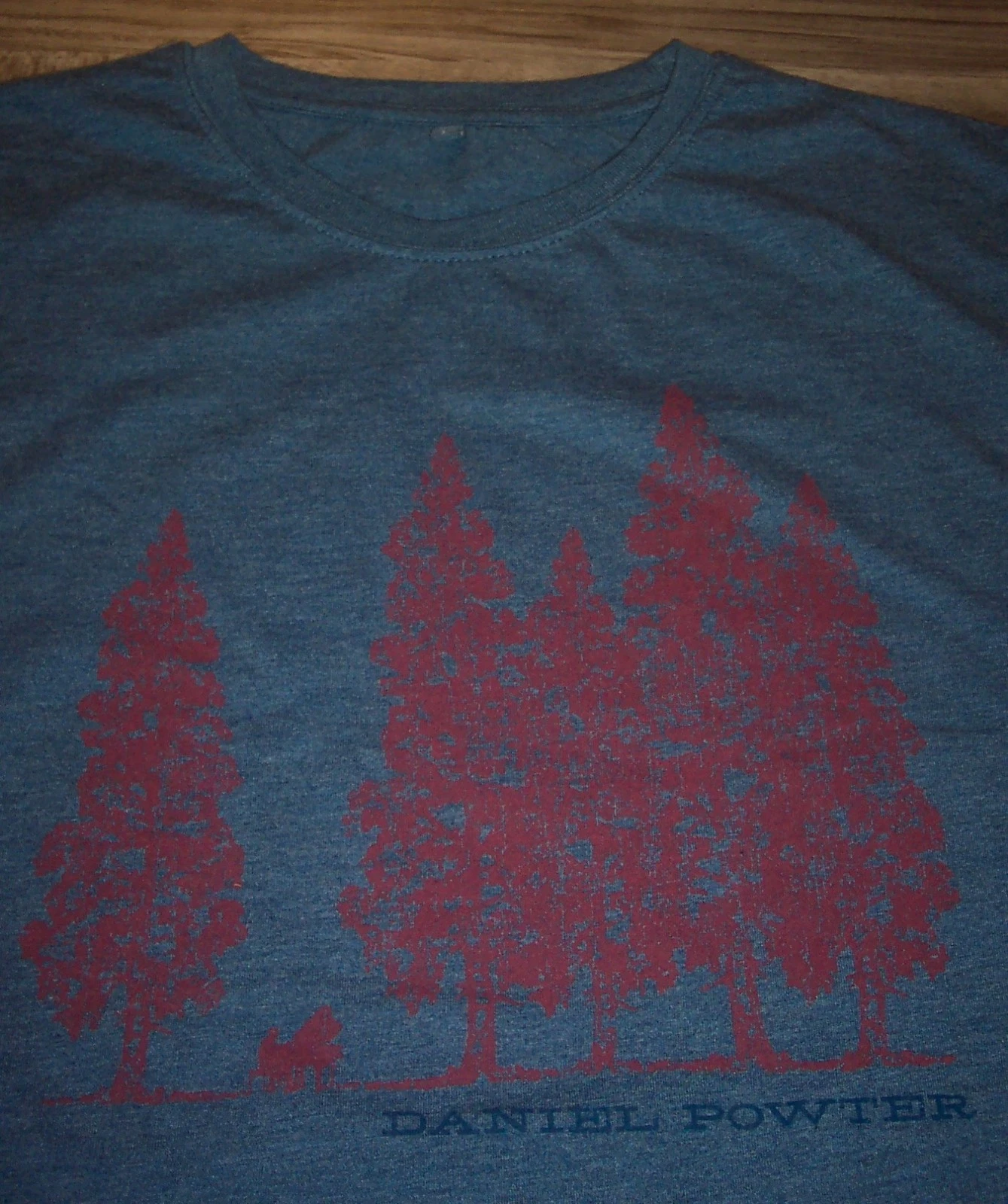 DANIEL POWTER TREES FOREST Powter Camp T-Shirt LARGE NEW