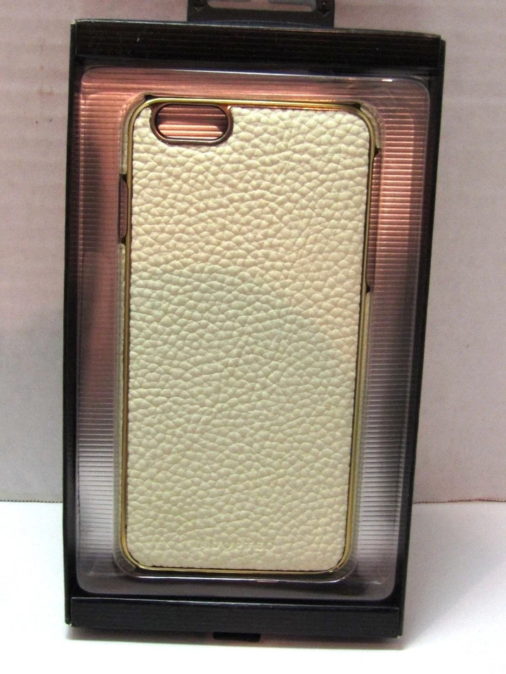 Envoltório de couro creme adotado para iPhone 6 Plus novo em folha na embalagem original - Imagem 2 de 4
