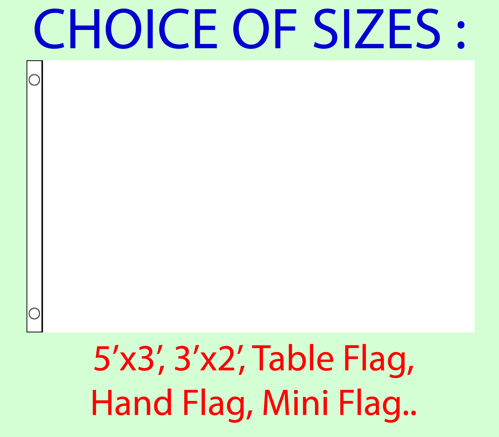 Free P/&P Hand Flag 3x2/' Plain Green Flag Choice of Polyester 5x3/' Table Flag