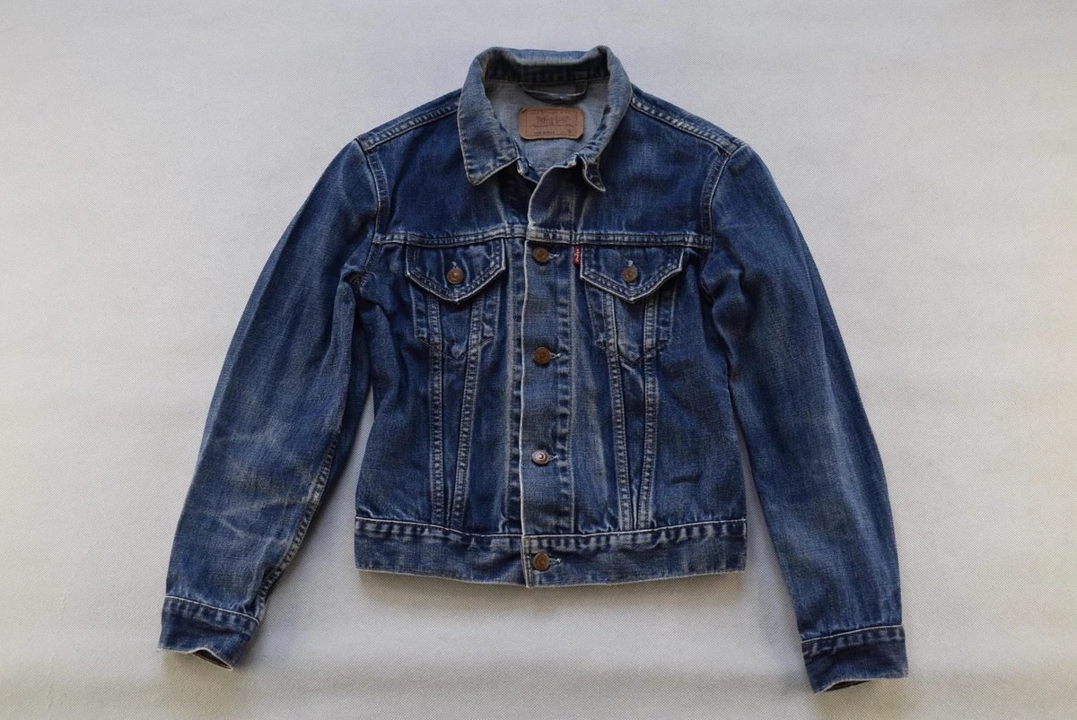 Levis Jeans Jacket Jacket Trucker Denim Rockabilly Vintage Blue Blue Women s Gir