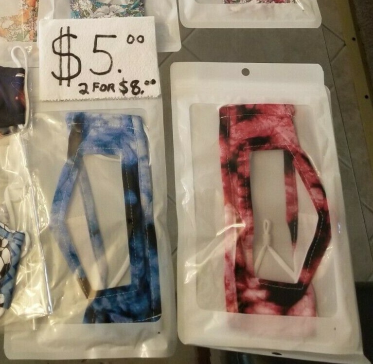 Brand New Fashion Face Mask - Blue or red, (and Many Other Options) - New