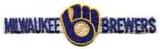 1977-78 MILWAUKEE BREWERS THROWBACK MLB BASEBALL 6.5" SPORTSTRIPE TEAM PATCH