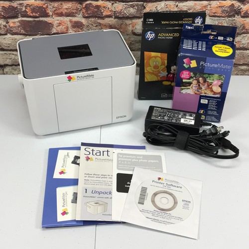 EPSON PictureMate PM 260 Photo Printer Portable InkJet UNTESTED For Parts/repair