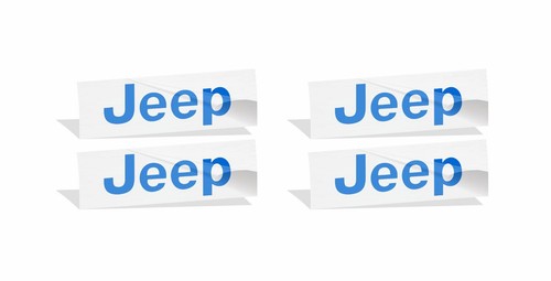 JEEP Center Cap Overlay Decals fits 2015-2023 Jeep Renegade - Picture 70 of 74