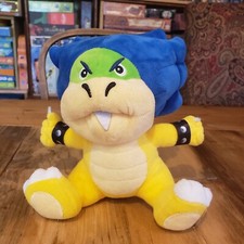 Super Mario Bros. Ludwig Von Koopa 8" In Sanei Japan Villain Blue Hair Plush