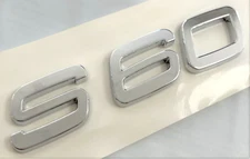 CHROME S60 FIT VOLVO S60 REAR TRUNK NAMEPLATE EMBLEM BADGE LETTERS NUMBER