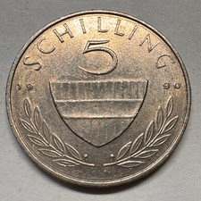 1990 Austria 5 Schilling - Beautiful Coin - #A-063-B