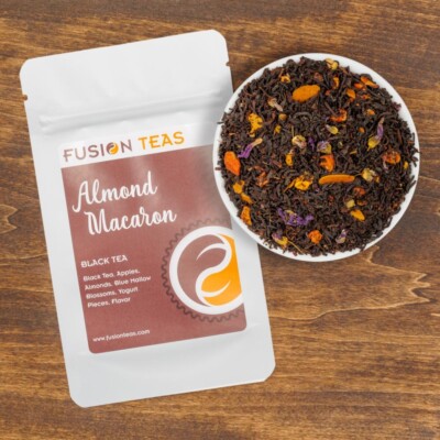 Roasted Almond Macaron Black Tea - Premium Loose Leaf Tea - Fusion Teas