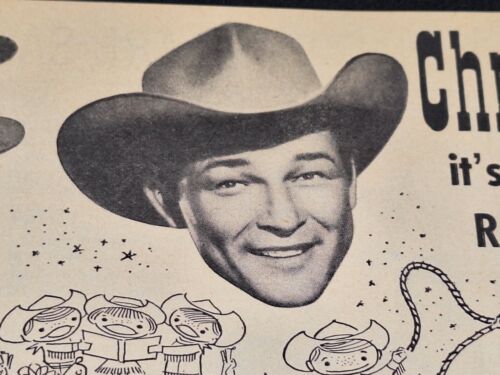 1 Vintage 1955 ROY ROGERS BRAND AD Original Print Ad Literature Christmas - Picture 3 of 5